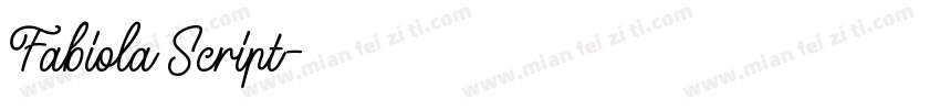 Fabiola Script字体转换